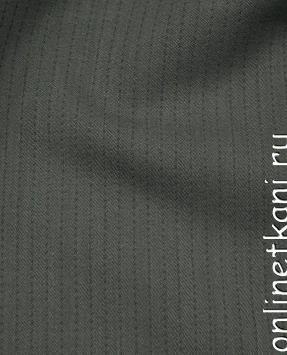 Ткань Костюмная 1159 цвет серый в полоску картинка