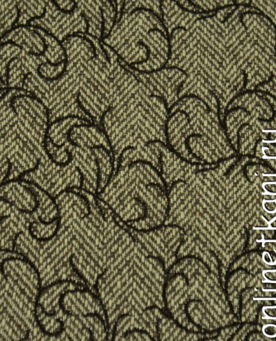 Ткань Пальтово-костюмная 1175 цвет бежевый абстрактный картинка