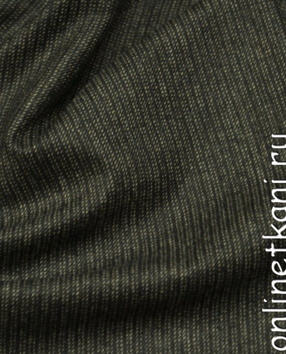 Ткань Пальтово-костюмная 1183 цвет серый в полоску картинка