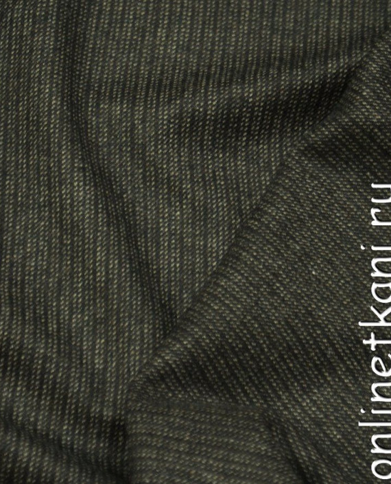 Ткань Пальтово-костюмная 1183 цвет серый в полоску картинка 2