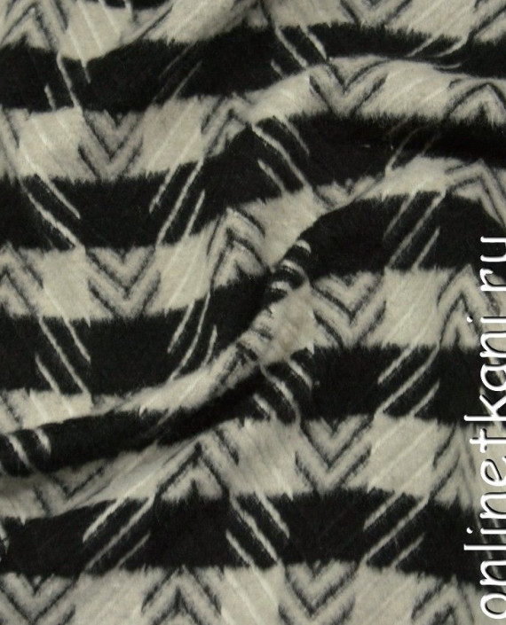 Ткань Пальтовая 1208 цвет серый в клетку картинка