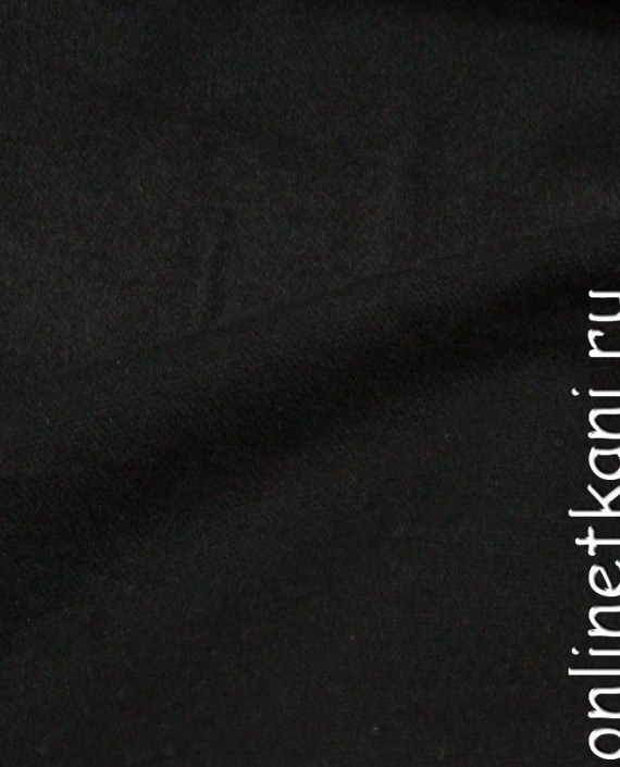 Ткань Пальтовая 1214 цвет черный картинка 2