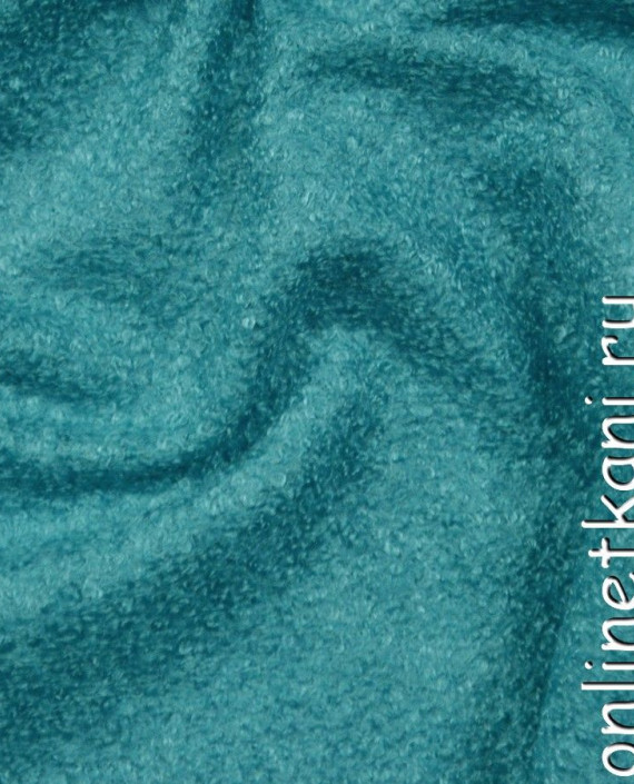 Ткань Пальтовая 1232 цвет бирюзовый картинка