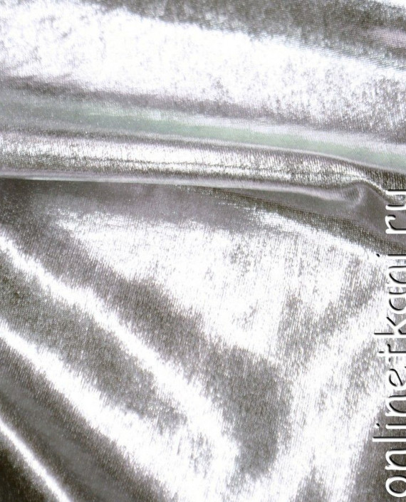 Ткань Голограмма 017 цвет серебро картинка 1
