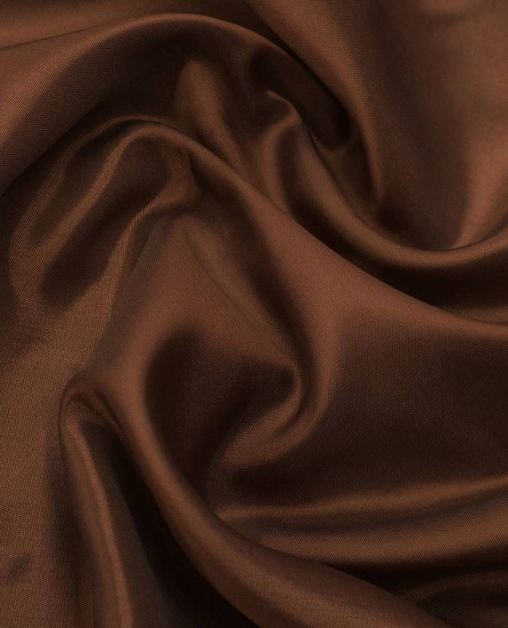 Ткань Подкладочная Вискоза 100 цвет коричневый картинка 2