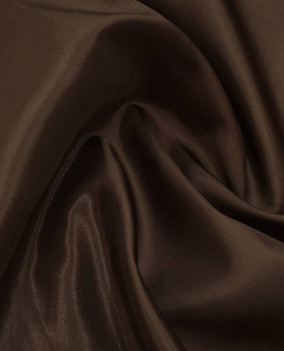 Ткань Подкладочная Вискоза 105 цвет коричневый картинка 1