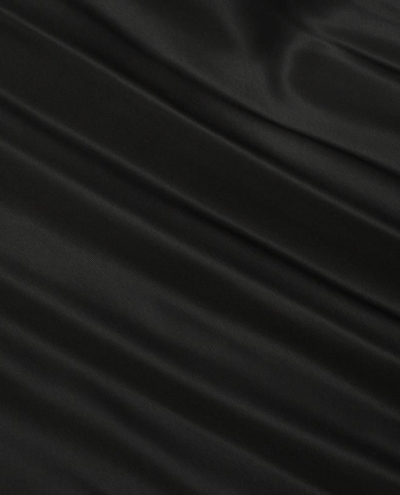 Ткань Подкладочная Вискоза 115 цвет черный картинка