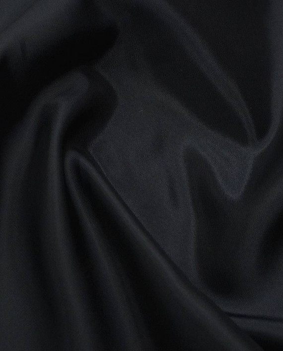 Ткань Подкладочная Вискоза 134 цвет черный картинка 1