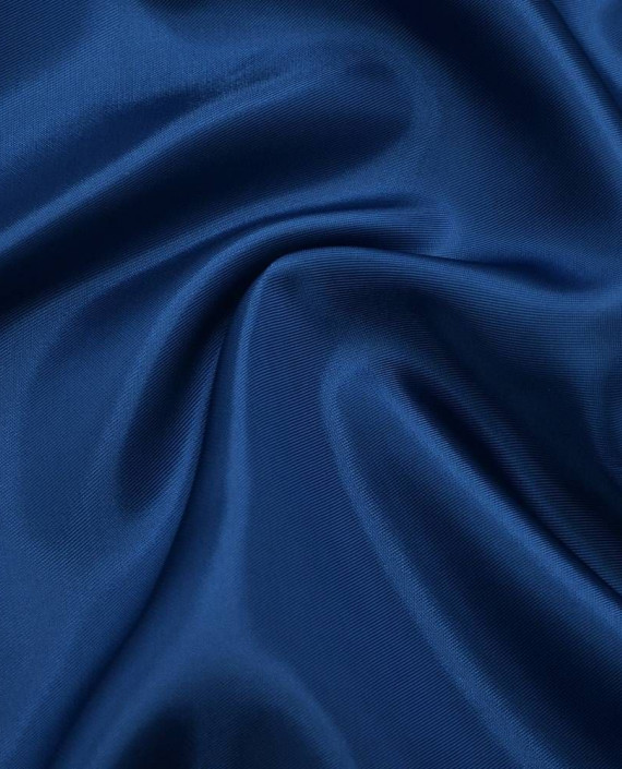 Ткань Подкладочная Вискоза 153 цвет синий картинка 1