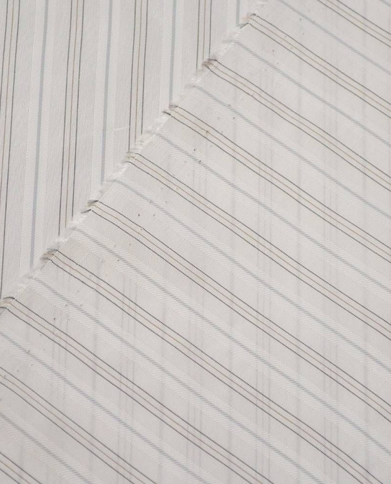 Ткань Подкладочная Вискоза 154 цвет белый в полоску картинка 2