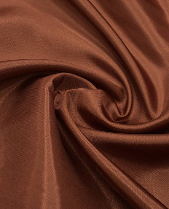 Ткань Подкладочная Вискоза 190 цвет коричневый картинка