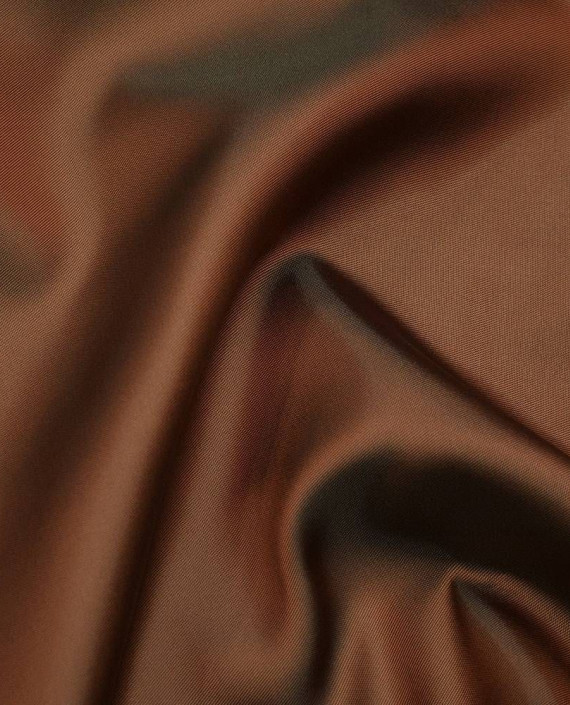 Ткань Подкладочная Вискоза 197 цвет коричневый картинка 1