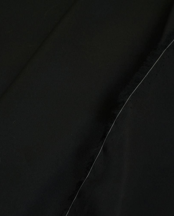 Ткань Подкладочная Вискоза 233 цвет черный картинка 2