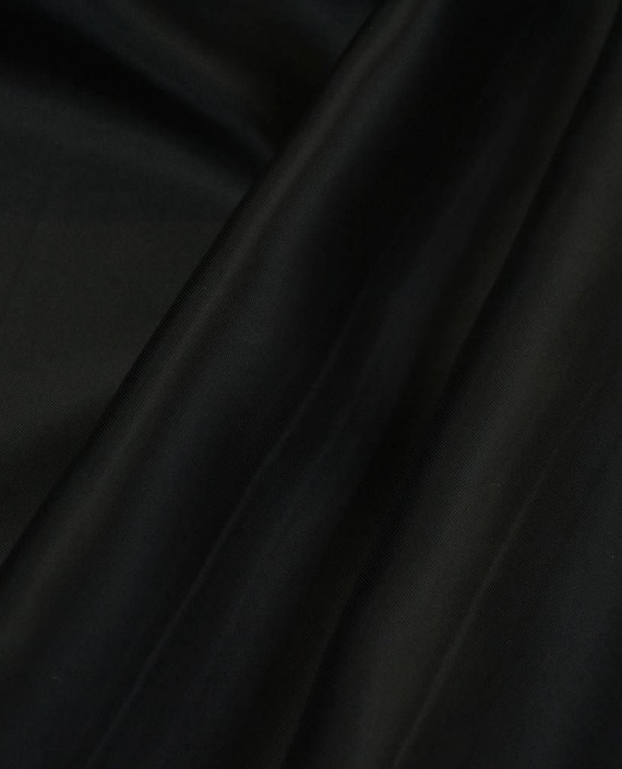 Ткань Подкладочная Вискоза 240 цвет черный картинка