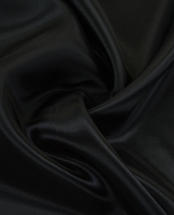Ткань Подкладочная Вискоза 259 цвет черный картинка