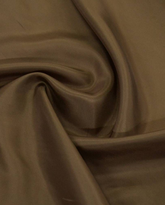 Ткань Подкладочная Вискоза 264 цвет коричневый картинка