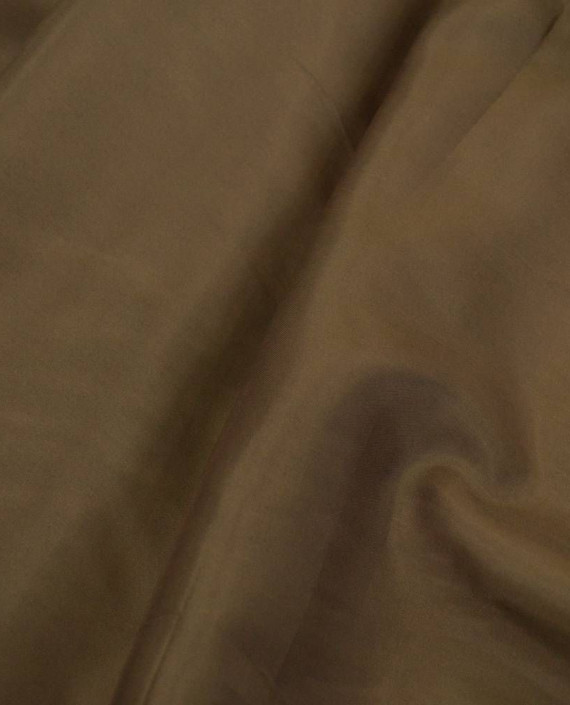 Ткань Подкладочная Вискоза 264 цвет коричневый картинка 1
