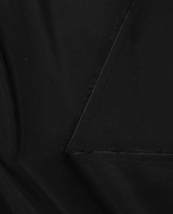 Вискоза подкладочная стрейч 324 цвет черный картинка 1