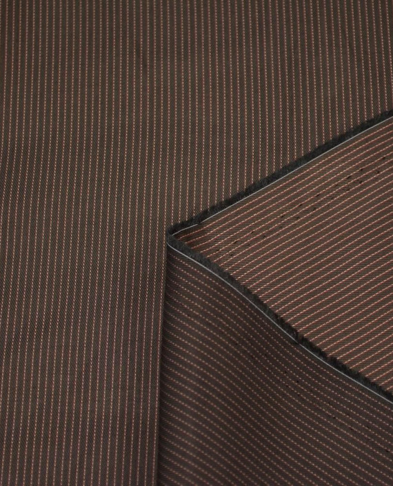 Вискоза Подкладочная 378 цвет коричневый полоска картинка 1
