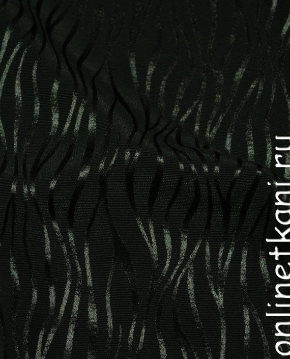 Ткань Костюмная 0143 цвет черный абстрактный картинка