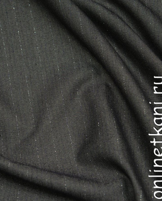 Ткань Костюмная 0198 цвет серый в полоску картинка