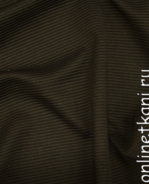 Ткань Костюмная 0223 цвет коричневый в полоску картинка