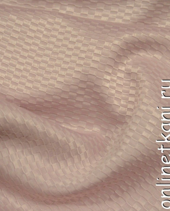 Ткань Костюмная 0271 цвет розовый в клетку картинка