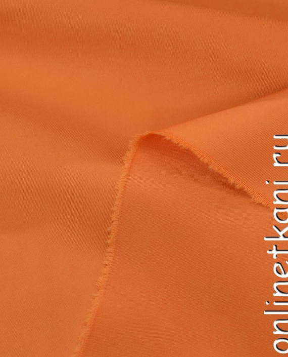 Ткань Костюмная 0295 цвет оранжевый картинка 2