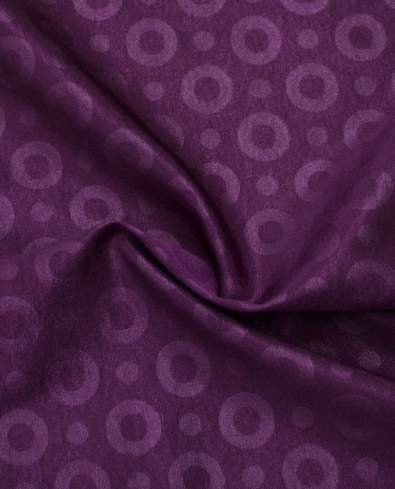 Ткань Костюмная 0379 цвет фиолетовый геометрический картинка