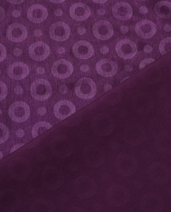 Ткань Костюмная 0379 цвет фиолетовый геометрический картинка 1