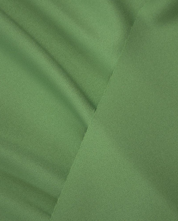 Ткань Креп Плательно-костюмный "Травяной" 0413 цвет зеленый картинка 2