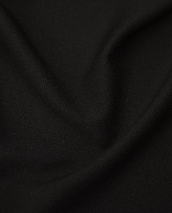 Ткань Креп Плательно-костюмный 0414 цвет черный картинка