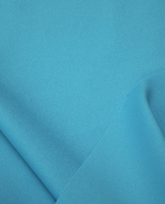 Ткань Креп Плательно-костюмный 0415 цвет голубой картинка 1