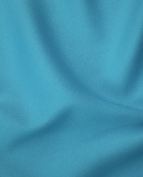 Ткань Креп Плательно-костюмный 0415 цвет голубой картинка 2