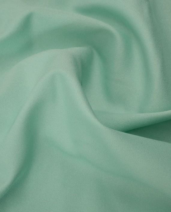 Ткань Креп Плательно-костюмный 0416 цвет зеленый картинка 1