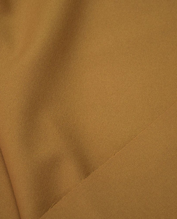 Ткань Креп Плательно-костюмный 0421 цвет коричневый картинка 1