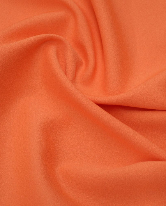 Ткань Креп Плательно-костюмный 0423 цвет оранжевый картинка