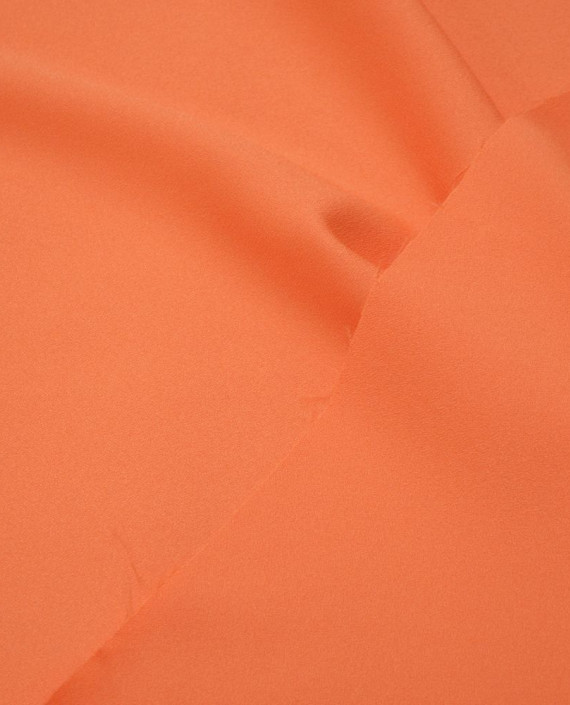 Ткань Креп Плательно-костюмный 0423 цвет оранжевый картинка 1