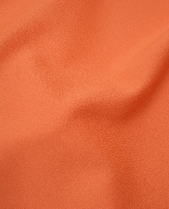 Ткань Креп Плательно-костюмный 0423 цвет оранжевый картинка 2