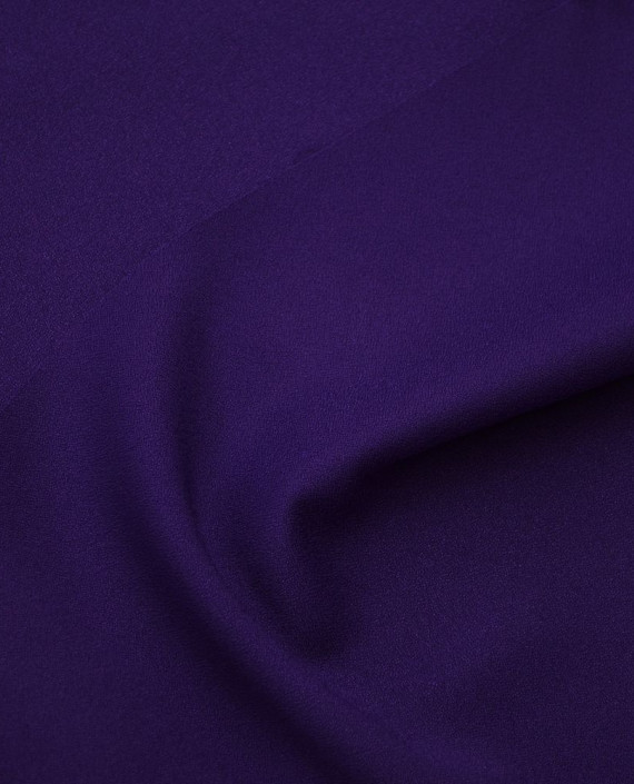 Ткань Креп Плательно-костюмный "Фиолетовый" 0426 цвет фиолетовый картинка 2
