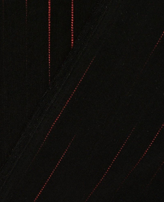 Ткань Костюмная 0447 цвет черный геометрический картинка 1