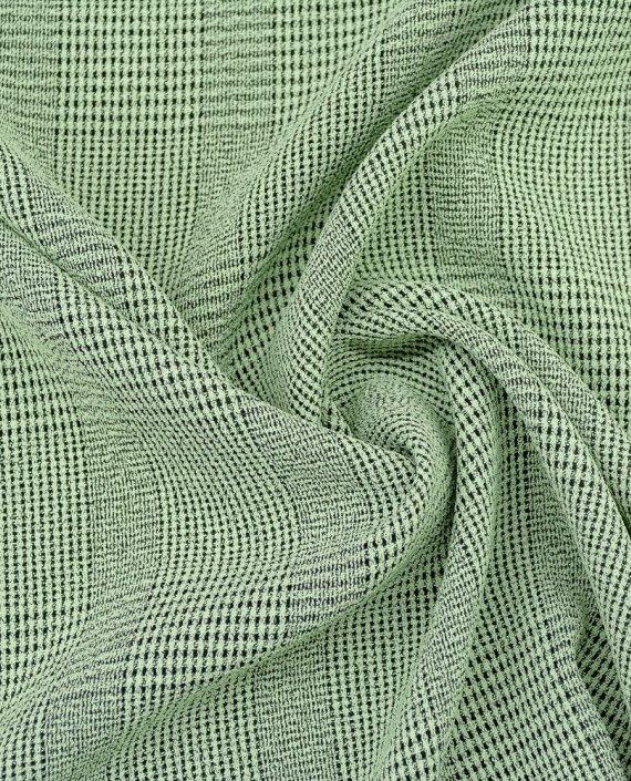 Ткань Рубашечно-костюмная 0478 цвет зеленый в клетку картинка