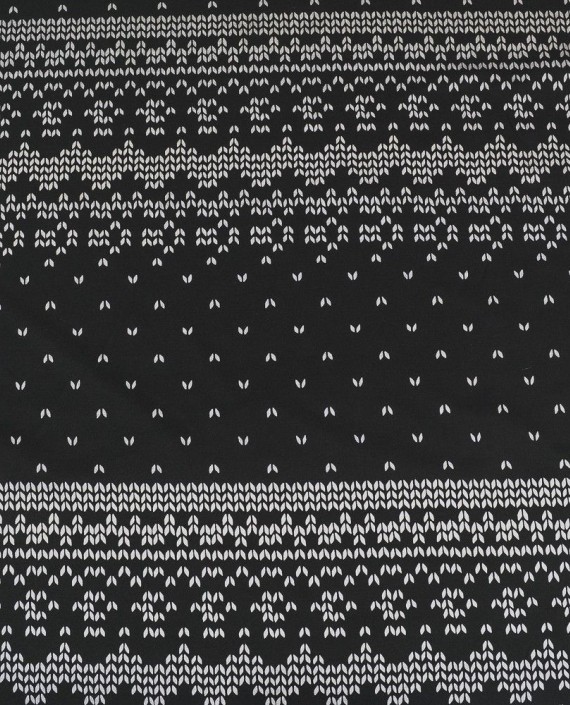 Ткань Рубашечная 0487 цвет черный в горошек картинка