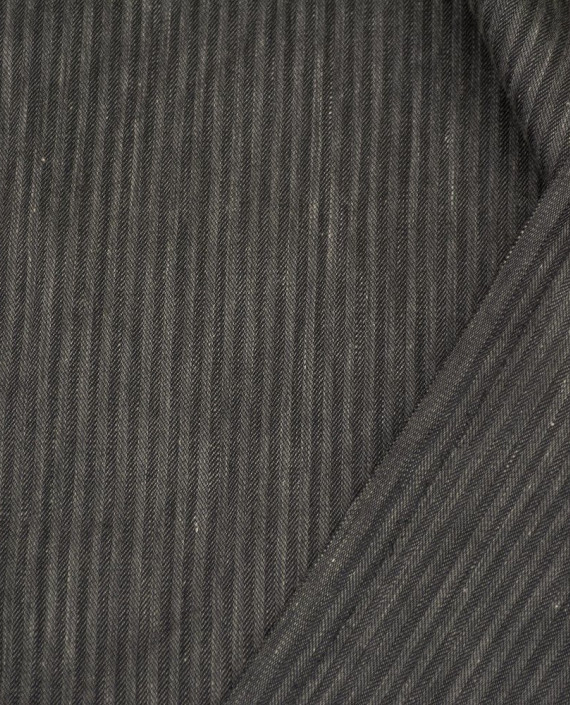 Ткань Рубашечная 0500 цвет серый в полоску картинка 2