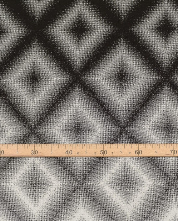 Ткань Рубашечная Купон 0501 цвет серый геометрический картинка 2