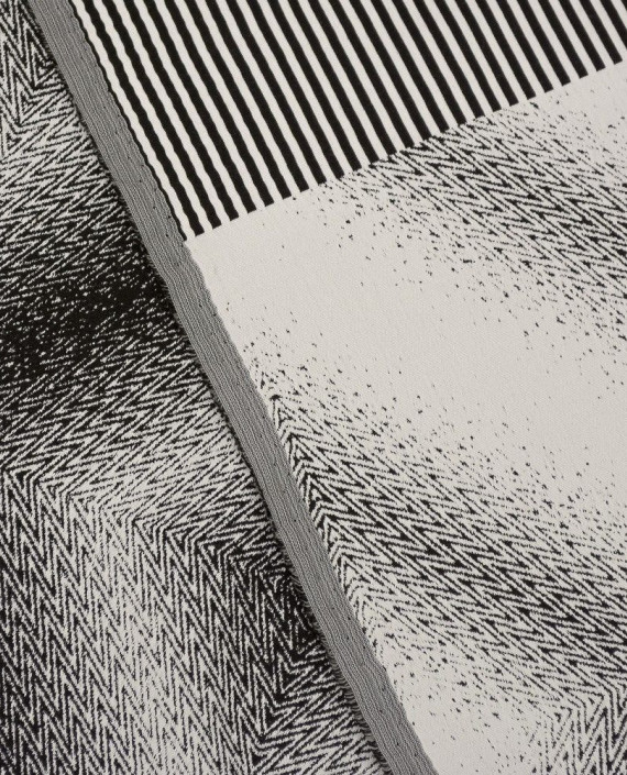 Ткань Рубашечная Купон 0501 цвет серый геометрический картинка 1