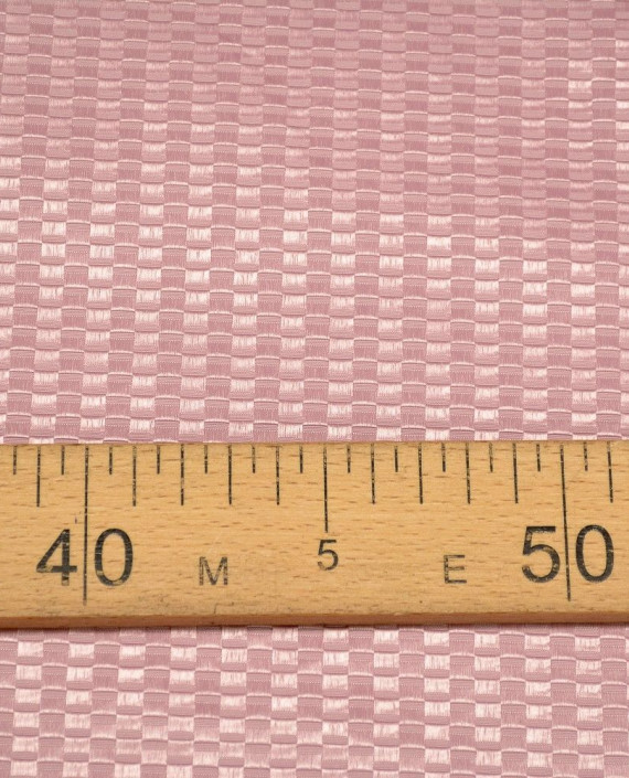 Ткань Костюмная 0506 цвет розовый в клетку картинка 2