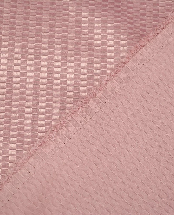 Ткань Костюмная 0506 цвет розовый в клетку картинка 1