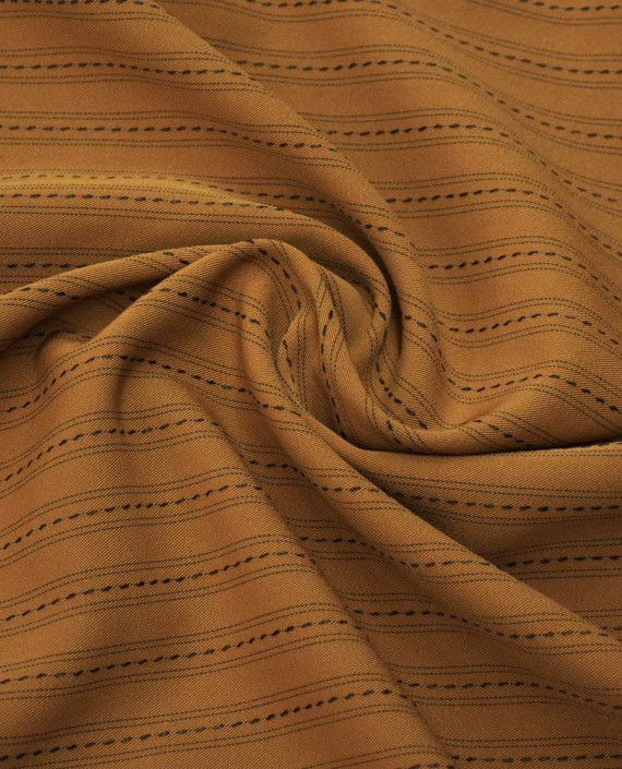 Ткань Костюмная 0540 цвет оранжевый в полоску картинка