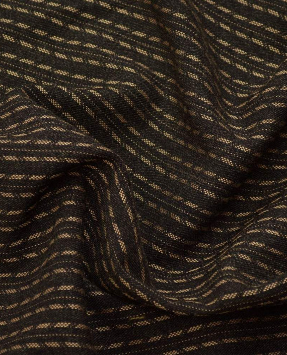 Ткань Костюмная 0546 цвет коричневый геометрический картинка